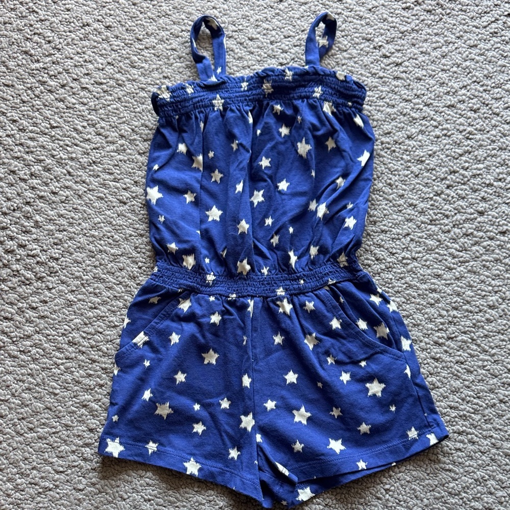 GAP Navy Star-Print Girls' Romper